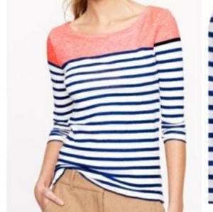 •253• NWOT J Crew stripe   3/4 Sleeve Top
